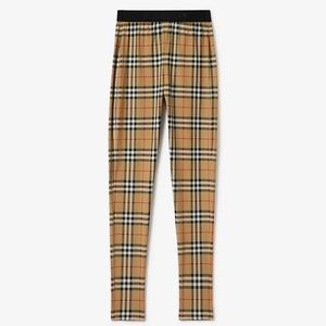 Burberry Check Stretch Jersey Leggings